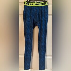 Under Armour Blue Heat Gear Leggings Men’s XS
